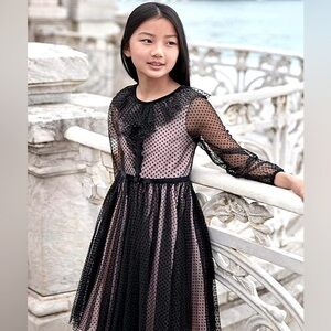 Mayoral Swiss dot girl dress